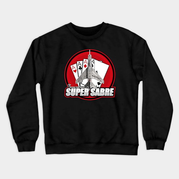 F-100 Super Sabre Crewneck Sweatshirt by Aircrew Interview